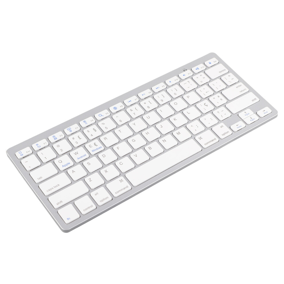 Mini 78-Key Wireless Keyboard Ultra Slim For Windows Mac Android Ios White 8711376502044