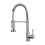 Kitchen Faucet With PullDown Sprayer, SingleHole, 360 Rotation, Arc, Commercial Spring, Black Finish 1