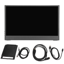 Monitor portatile ultrasottile, monitor portatile FHD 1080P con USB-C, resistente Smart Cover, tecnologia HDR e schermo IPS, leggero.