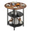 ELECWISH 80cm Round Dining Table with Storage Kitchen Table 9