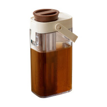 Cold Brew Tea Pitcher 1000ml Leak Proof Transparent Jug with Filter for Iced Coffee and Tea