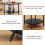ELECWISH 80cm Round Dining Table with Storage Kitchen Table 7