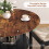 ELECWISH 80cm Round Dining Table with Storage Kitchen Table 5