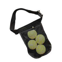 Tennis Ball Holder 4Ball Pouch, Adjustable Waist Belt, Breathable Mesh Keeps Balls Handy for Tennis and Pickleball