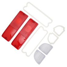 Kit de lentille de feu arrière pour Chevy Pickup 1967-1972, boîtier rouge