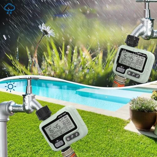 Smart Water Timer with Rain Delay and Child Lock, Programmable Garden Hose Irrigation for Lawn 1