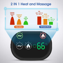 LED Display Heated Shoulder Wrap with Dual Heat and Vibration Modes