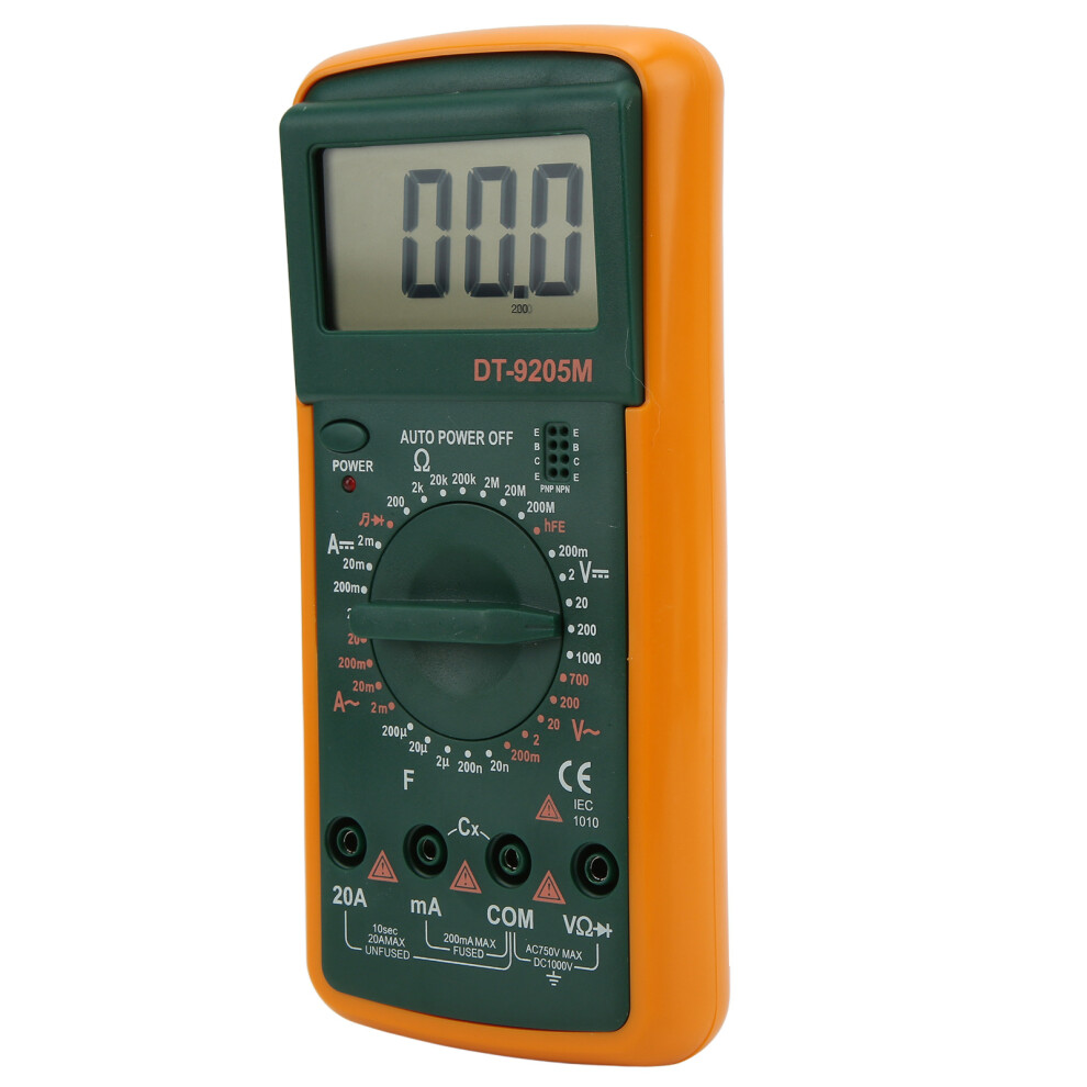 Dt-9205M Lcd Digital Multimeter 2000-Size Handheld Tester In Assorted Colors 3611376509607