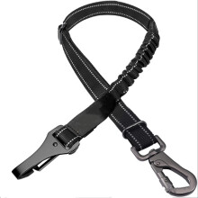 Adjustable Dog Car Seat Belt with Elastic Retractable Lead and Double Safety Lock for Cars