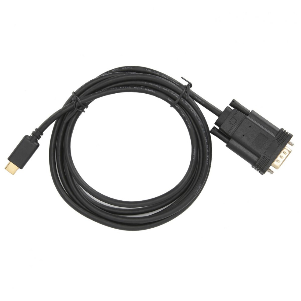 Usb C To Vga Cable Support Resolution Up To 1080P 60Hz Plug And Play Thunderbolt 3 Compatible Male Adapter For Windows Mac With Electromagnetic 9448196678367