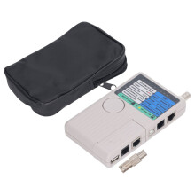 Netzwerkkabeltester mit Fernbedienung, RJ11/USB/BNC-Telefonkabeltester mit abnehmbarem Modul, unterstützt RJ45/Koaxialkabel, Betrieb mit