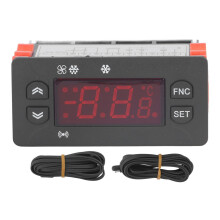 Digitaler Temperaturregler mit Multifunktions-Kühl- und Heizmodus, wasserdichter NTC-Sonde, großem Temperaturmessbereich, hoher Sicherheit und
