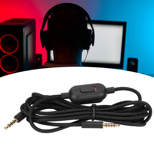 High Performance Replacement Audio Cable For G Pro X Inline Mic Volume Control Premium Sound Quality Durable Design Compatible With Logitech G Series 1