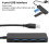 Διανομέας USB υψηλής ταχύτητας, 4 θύρες USB 3.0, εξαιρετικά λεπτός φορητός διανομέας 4