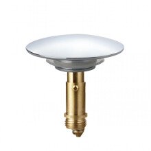 Chrome Plated Bathroom Sink Stopper 66mm Pop Up Plug with Leakproof Seal and Easy Press Operation