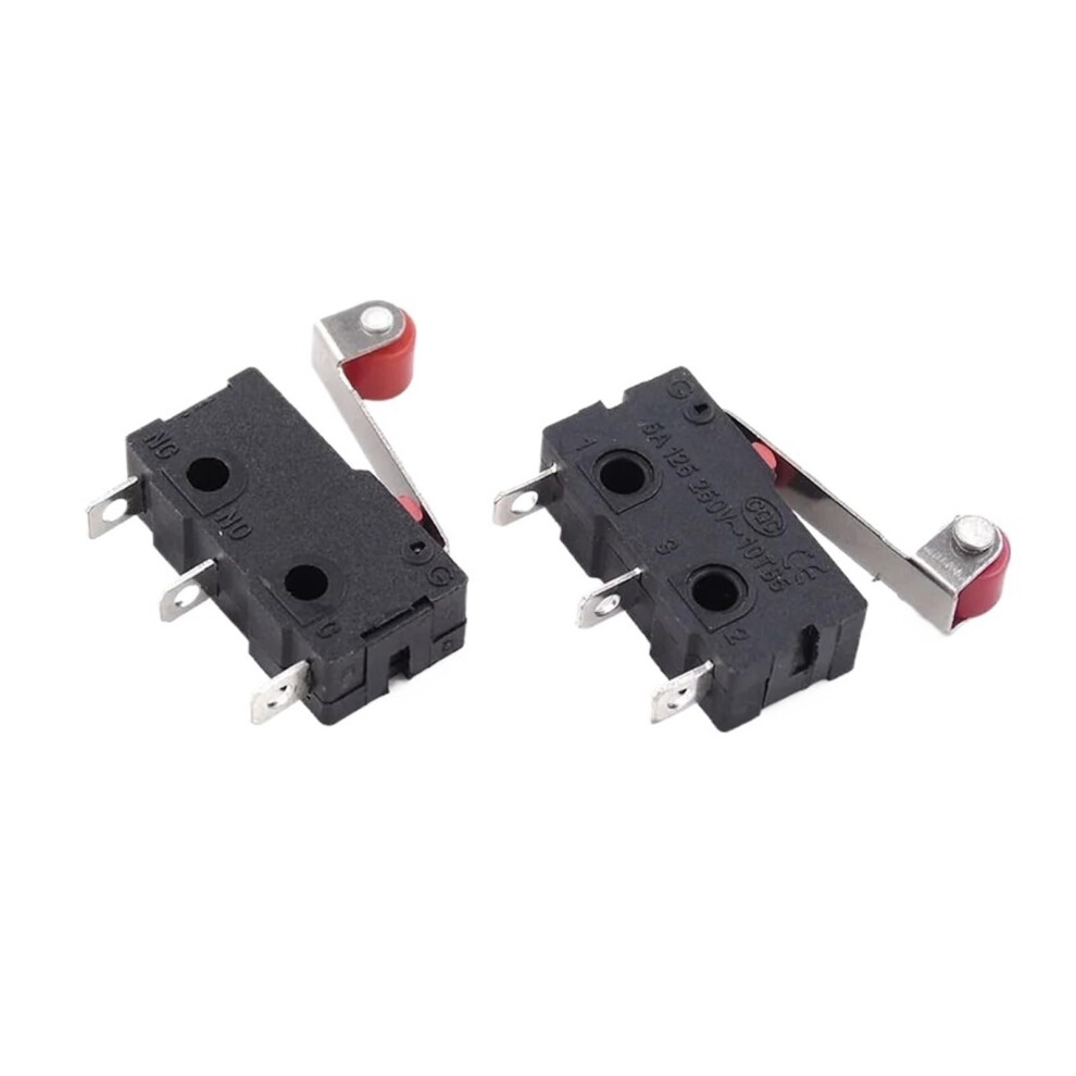 100Pcs 3 Pin Micro Limit Switch With Roller 5V Quick Response Durability For Diy Projects 9347817661347