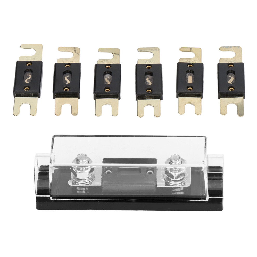 Automotive Anl Fuse Block 300A With 6 Fuses For Car Audio Rv Boat Agriculture 6901372898841