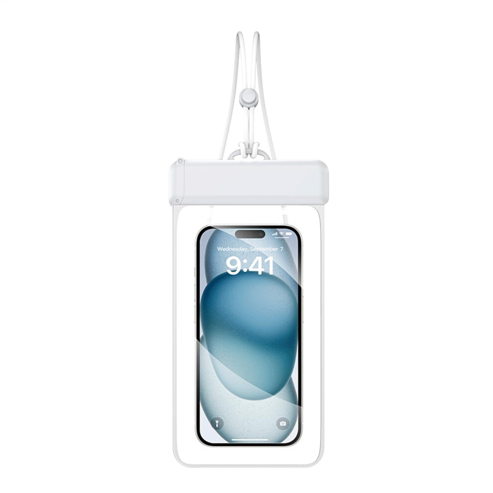 Waterproof Mobile Phone Case Underwater Phone Case, Touchscreen Compatible, Large Capacity, White 9347817661781