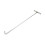 Stainless Steel Manhole Cover Lifting Hook with Comfortable Grip, Heavy Duty Roller Shutter Pull Tool 1