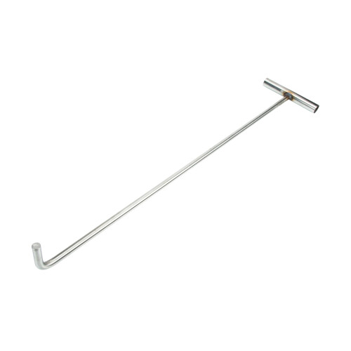 Stainless Steel Manhole Cover Lifting Hook with Comfortable Grip, Heavy Duty Roller Shutter Pull Tool