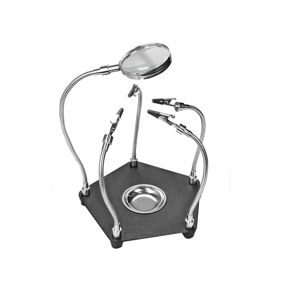 Table Soldering Helping Hands With Alligator Clip Magnifier For Pcb Board Weld Repair Soldering Station Third Hand Tool 6034149141670