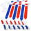 12 Player Adjustable Sliding Flag Football Set, 3 1