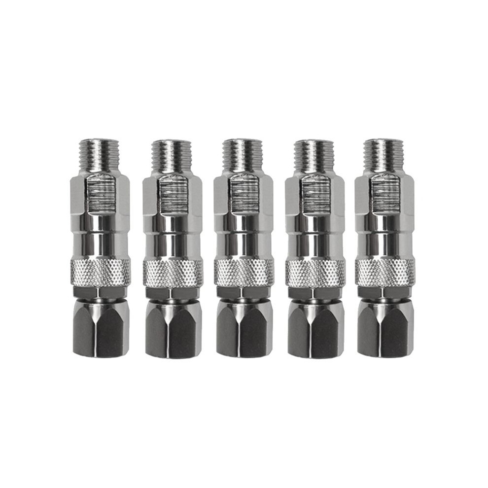Airless Spray Hose Swivel Adapter Stainless Steel Sprayer Connector Suitable For Airless High-Pressure Paint Sprayer 5Pc 4711421641340
