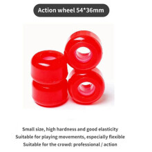 4Pcs/Set Skateboard Longboard Wheel 54mmx36mm 82A Wheel Stunt Skateboards Downspeed PU Wheel,Black