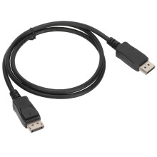 Cavo DP maschio-DP maschio 32AWG 4K60Hz 1m Nero