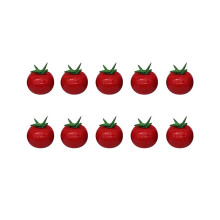 10Pcs Argile 1:12 ÉChelle Dollhouse Fruits Nourriture LéGumes Miniature Tomate pour PoupéE Cuisine Jouets