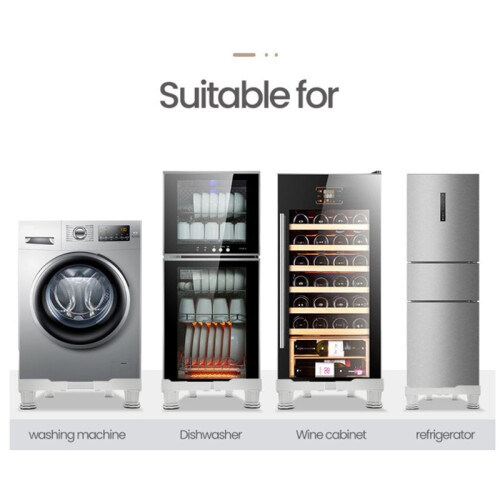 Washing Machine Stand Universal Base Multi-Functional Adjustable Base for Dryer Refrigerator Bathroom Accessories A 2