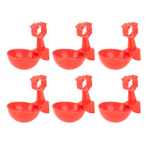 Automatic Chicken Water Cups Spring Clamp Type Poultry Waterer Kit for Chicks Ducks Geese 6Piece Set Water Bowl