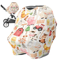 Car Seat Cover Baby - Lightweight Breathable Nursing Cover for Infant Car Seats, Portable Multi-Use Baby Car Seat Covers
