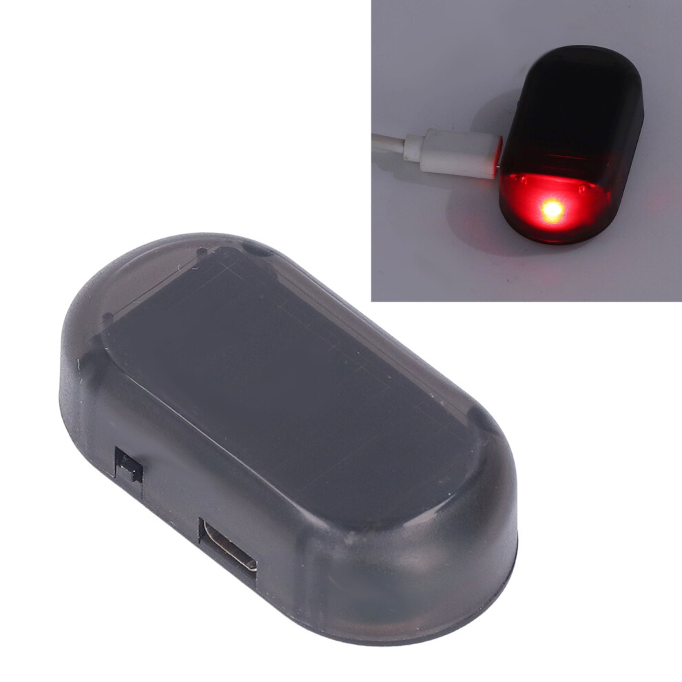 Car Usb Solar Power Warning Led Flash Strobe Lamp For Van Truck Suv Light/Red 3761376516973