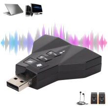 USB-virtuelle 7.1-Soundkarte Adapter für PS4, Laptop, PC