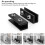 Window Locks,4 PCS Sliding Adjustable Perfect for 3