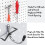 278PCS Peg Board Accessories Peg Board Hooks Set for Organizing Various Tools, 1/8 and 1/4 InchHanging Hooks 4