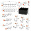 278PCS Peg Board Accessories Peg Board Hooks Set for Organizing Various Tools, 1/8 and 1/4 InchHanging Hooks 7