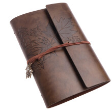 Refillable Notebook With Blank Paper, Travel Journal Portable Size Unlined Paper for Sketching and Writing, Vintage Design Multi-Function Journal