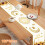 Ramadan Mosque Lattern Table Runner, Happy Holiday Kitchen Dining Table Decor Eid Mubarak Table Runner, Easy To Clean Washable Fabric, Will Not 5