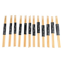 Baguettes de batterie premium en érable (lot de 5), baguettes en bois d'érable, embout ovale, antidérapantes, légères, confortables et durables,