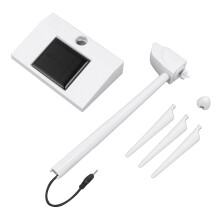 Modelo de moinho de vento elétrico para crianças, mini moinho de vento movido a energia solar com 3 pás inteligentes, kit educativo de ciências
