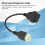OBD2 Diagnostic Adapter For Motorcycle CANBUS Cable With K Line Protocol Plug And Play Fault Code Reader Data Transmission ECU Tune Compatible With 4