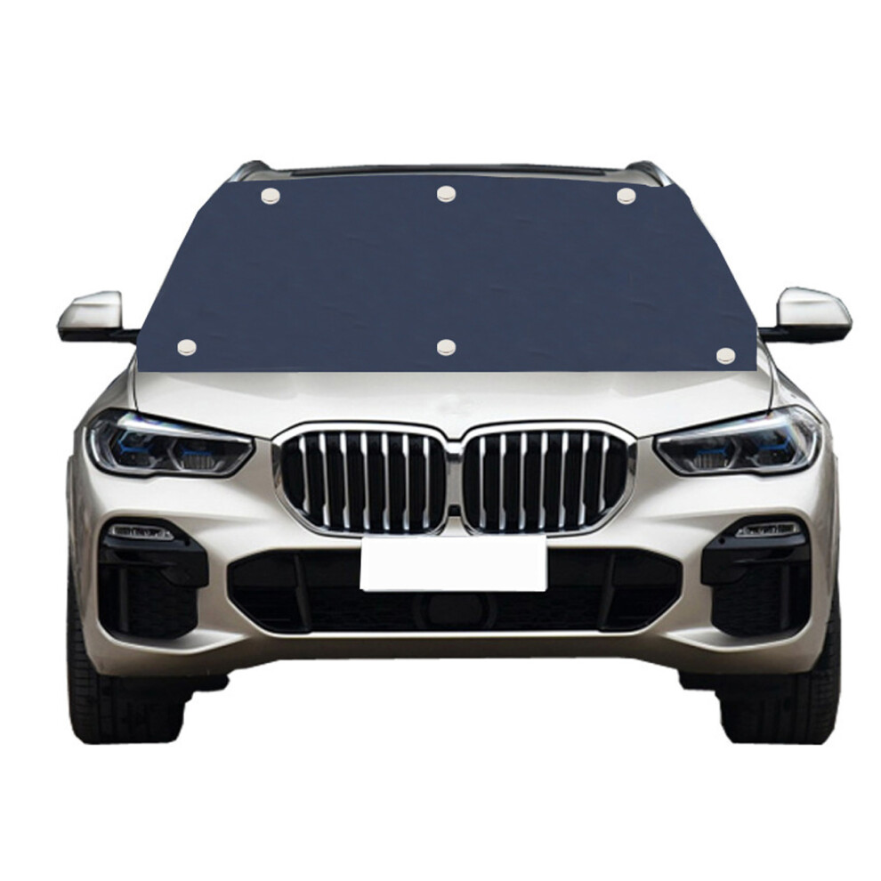 Windshield Cover For Car Front Window, Snow Ice Hail Protector Heat Sag Proof Waterproof Uv Protection Adjustable Fit Anti Theft Design Easy Storage 9448196679531