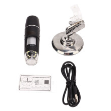 Microscopio USB Microscopio digital de alta definición Luz LED Cámara endoscópica con aumento 8 LEDs Brillo ajustable Conexión inalámbrica Hasta