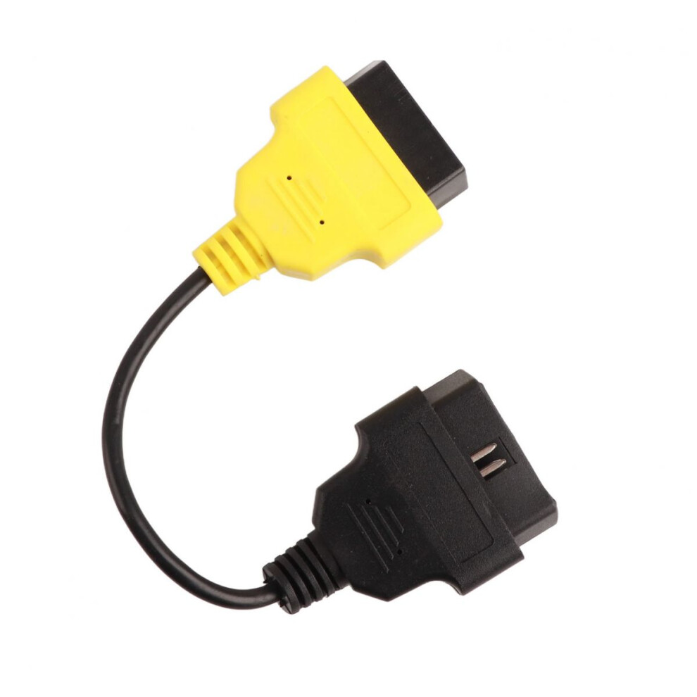 Obd2 Diagnostic Scanner Cable Ecu Scanning Replacement Tool Abs Resin Housing For Fiat Vehicles Multifunctional Connectivity Engine Diagnosis Yellow 9175034037702