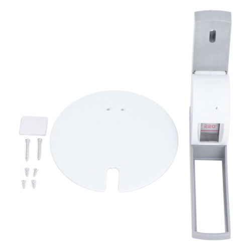 Stature Meter 2.2m Wall Mounted Kids Growth Ruler, White Grey 1