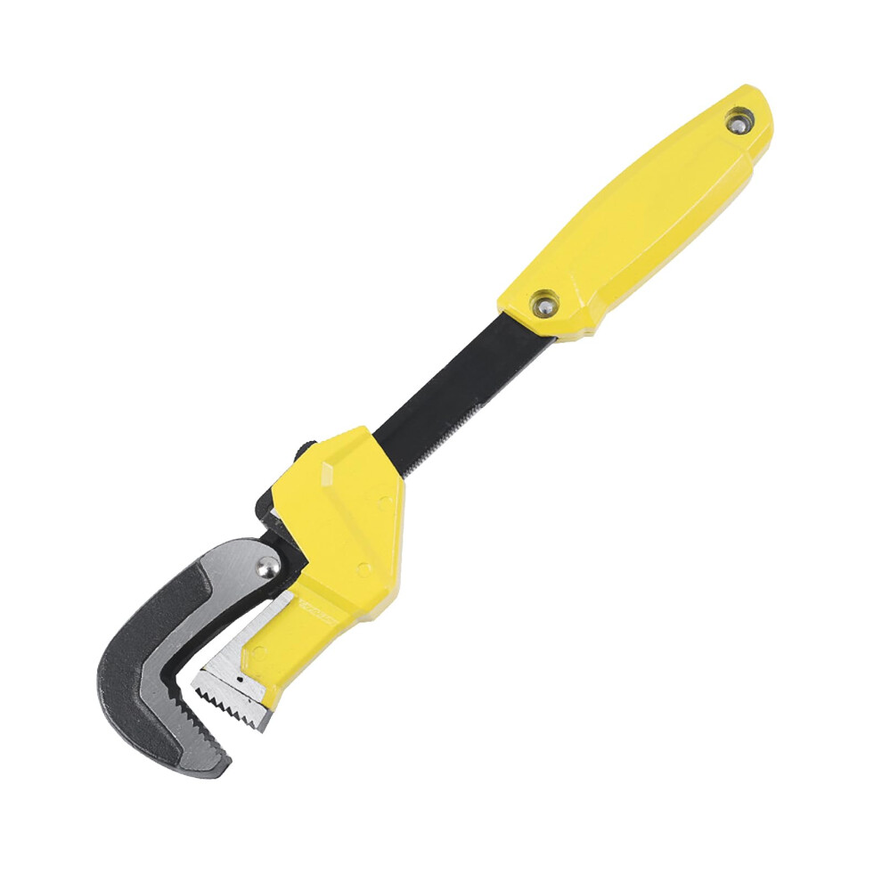 12 Inch Heavy Duty Adjustable Pipe Wrench With 80Mm Large Jaw, Antislip Grip For Plumbing Sink 9382693438621