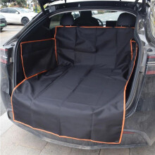 (1pc Black Bottom Orange Edge) Alfombrilla para maletero de coche, uso para todo tipo de clima, funda para asiento de coche que admite mascotas,