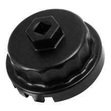 Oil Filter Wrench 14 Flute Heavy Duty SlipResistant Cap Removal Tool for Engine Black